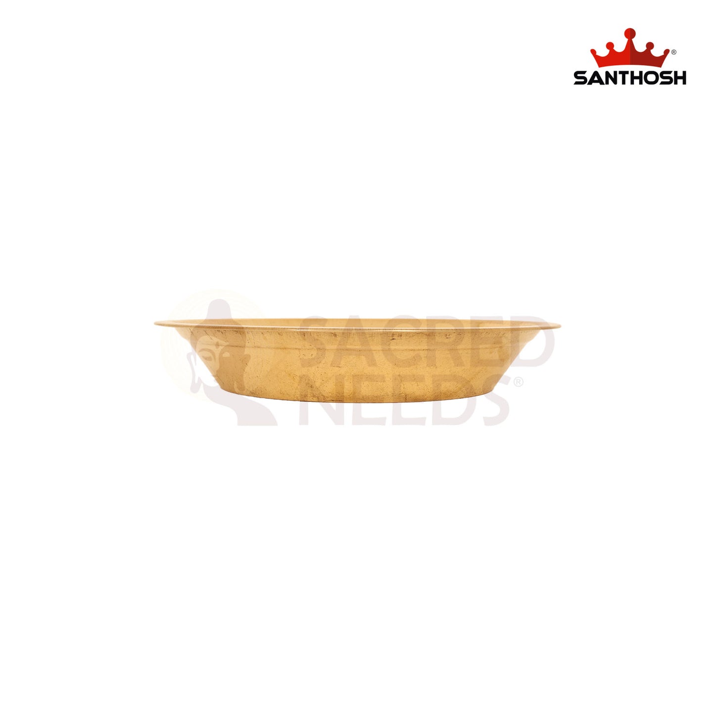 Brass Deep Parat – 2 Inch Brass Puja Aarti Plate