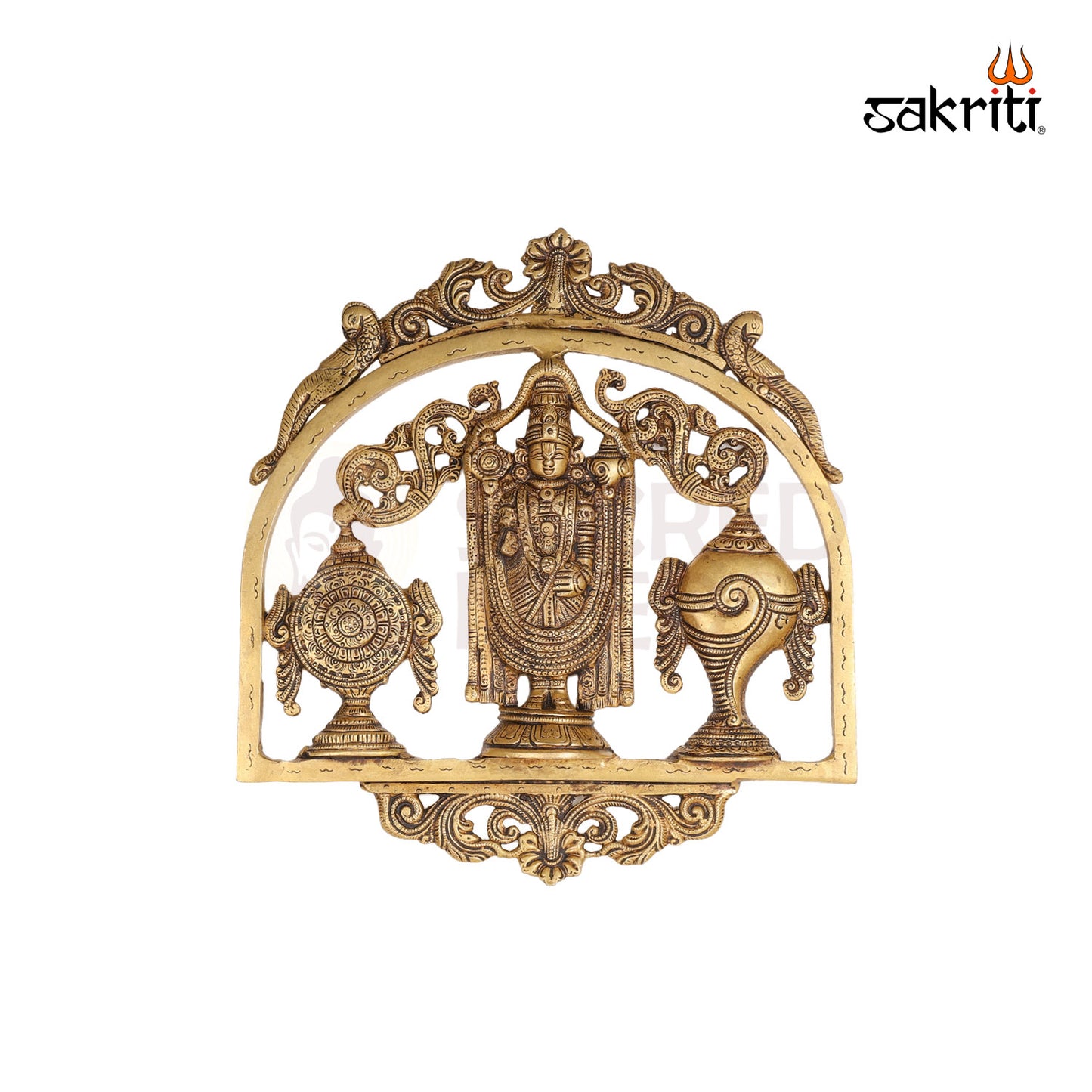 Balaji S C Wall Hanging Plate – 13.5 Inch Lord Venkateswara Decor