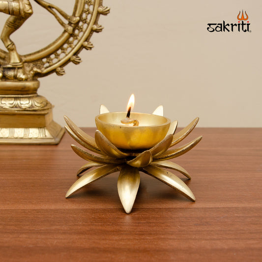 BRASS LOTUS DEEPAM