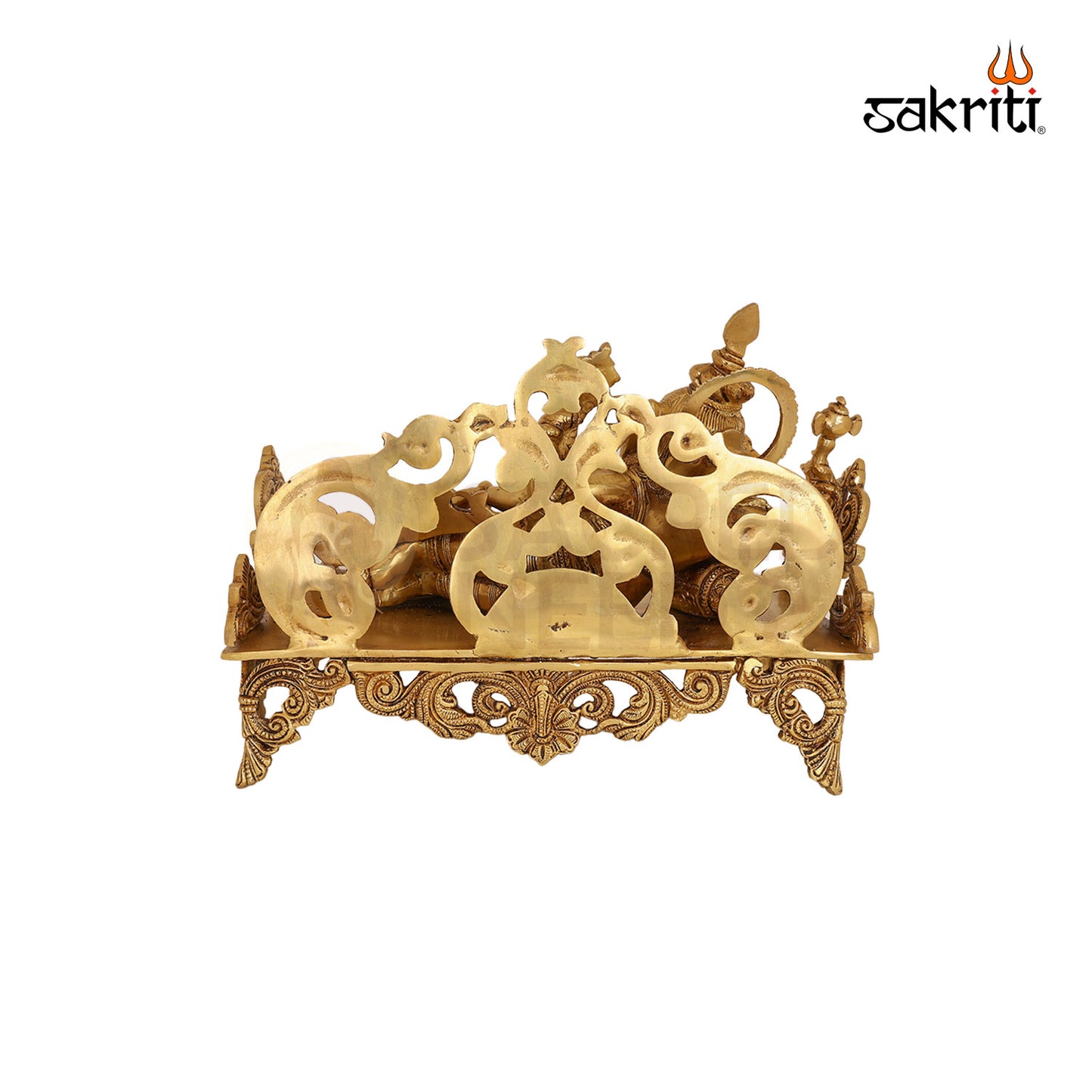 BRASS GANESHA ON SOFA