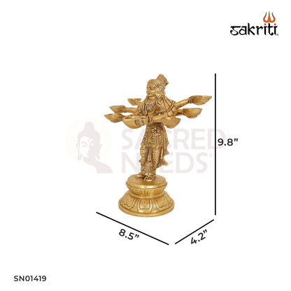 BRASS DEEP LAKSHMI