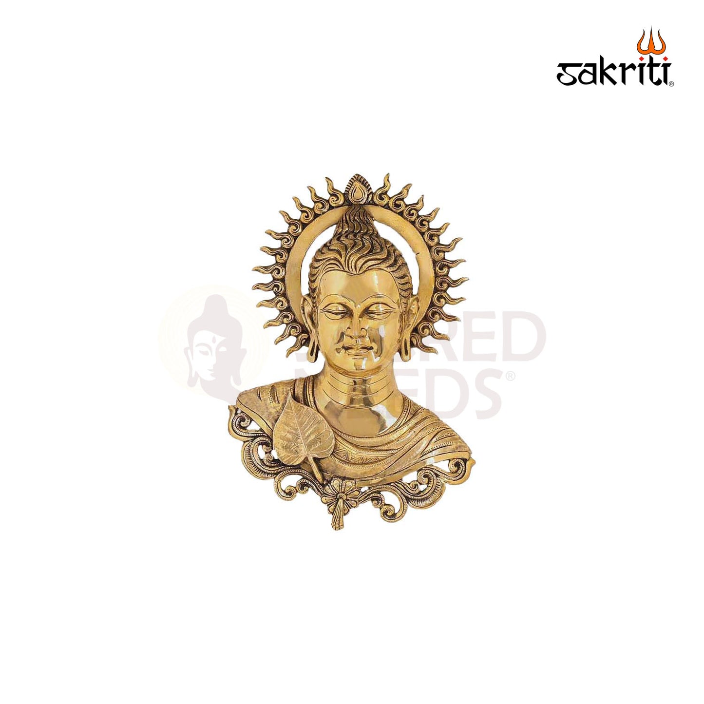 BRASS BUDDHA HEAD