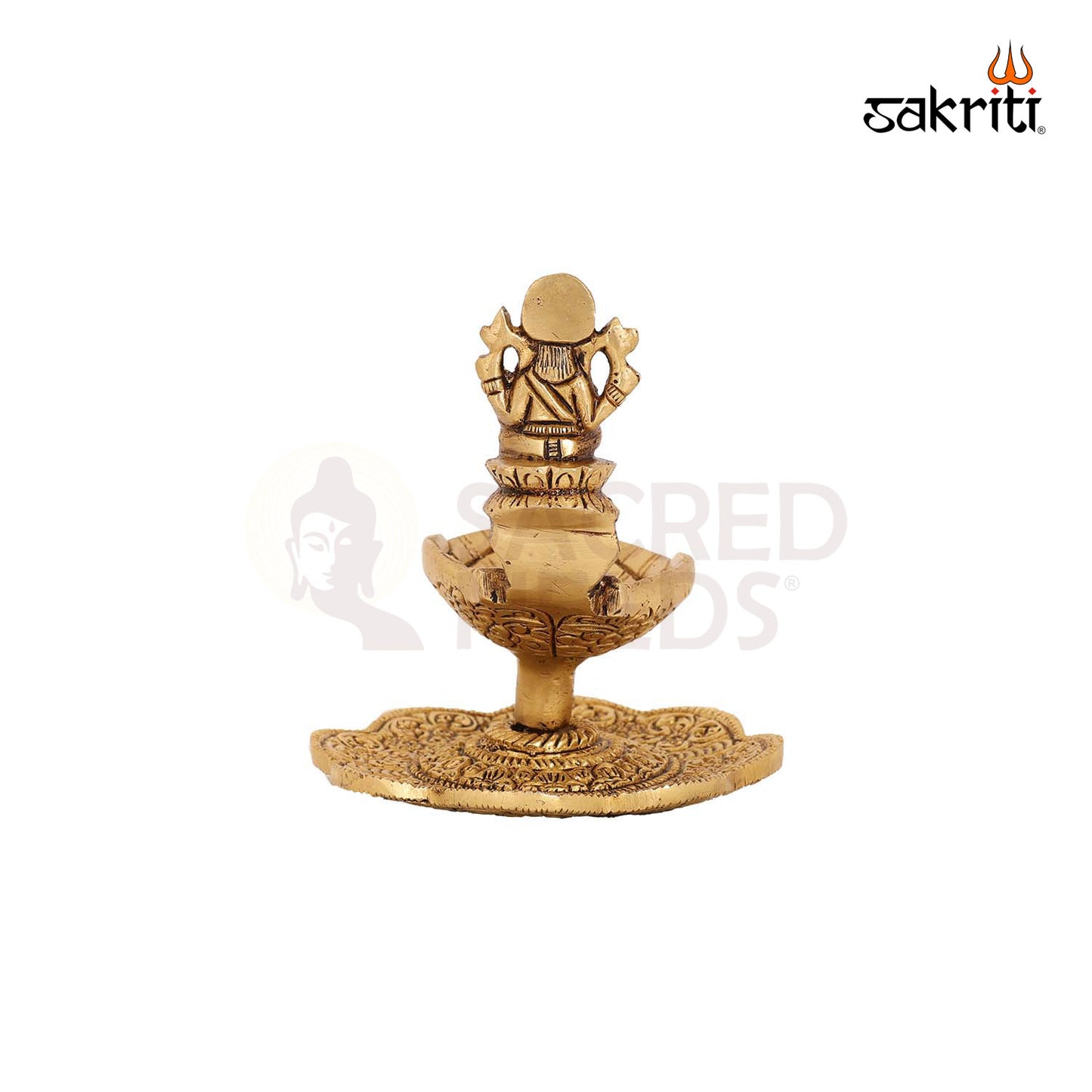 BRASS GANESHA DEEPAM WITH STAND