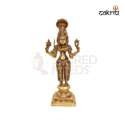 Brass Karumari Amman – 12.7 Inch South Indian Goddess Statue