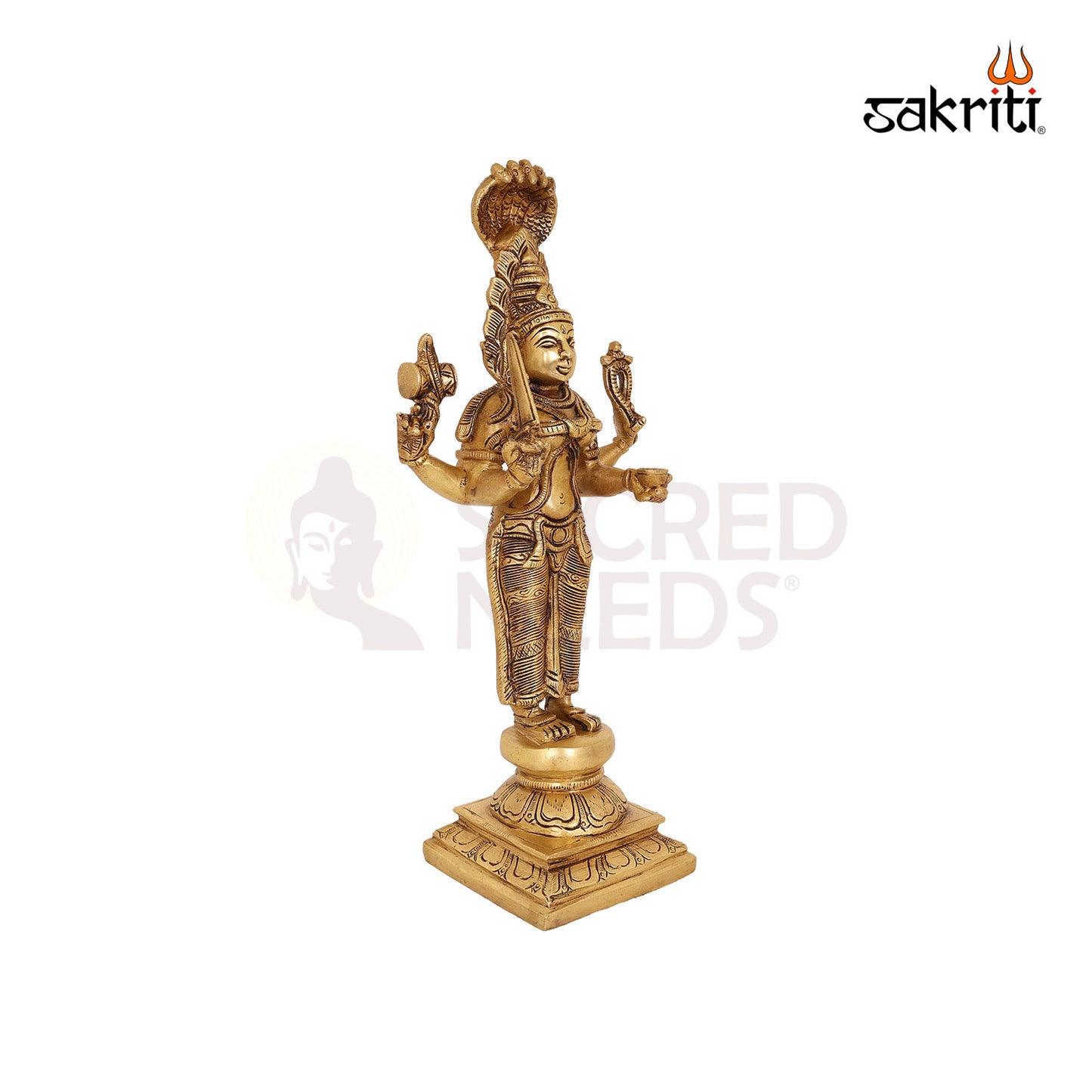 Brass Karumari Amman – 12.7 Inch South Indian Goddess Statue