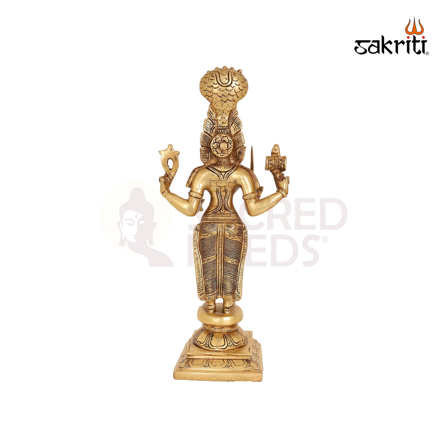 Brass Karumari Amman – 12.7 Inch South Indian Goddess Statue