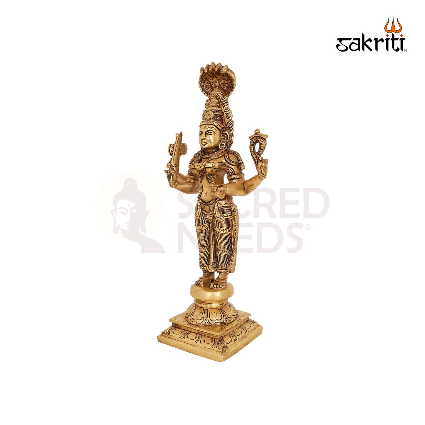 Brass Karumari Amman – 12.7 Inch South Indian Goddess Statue