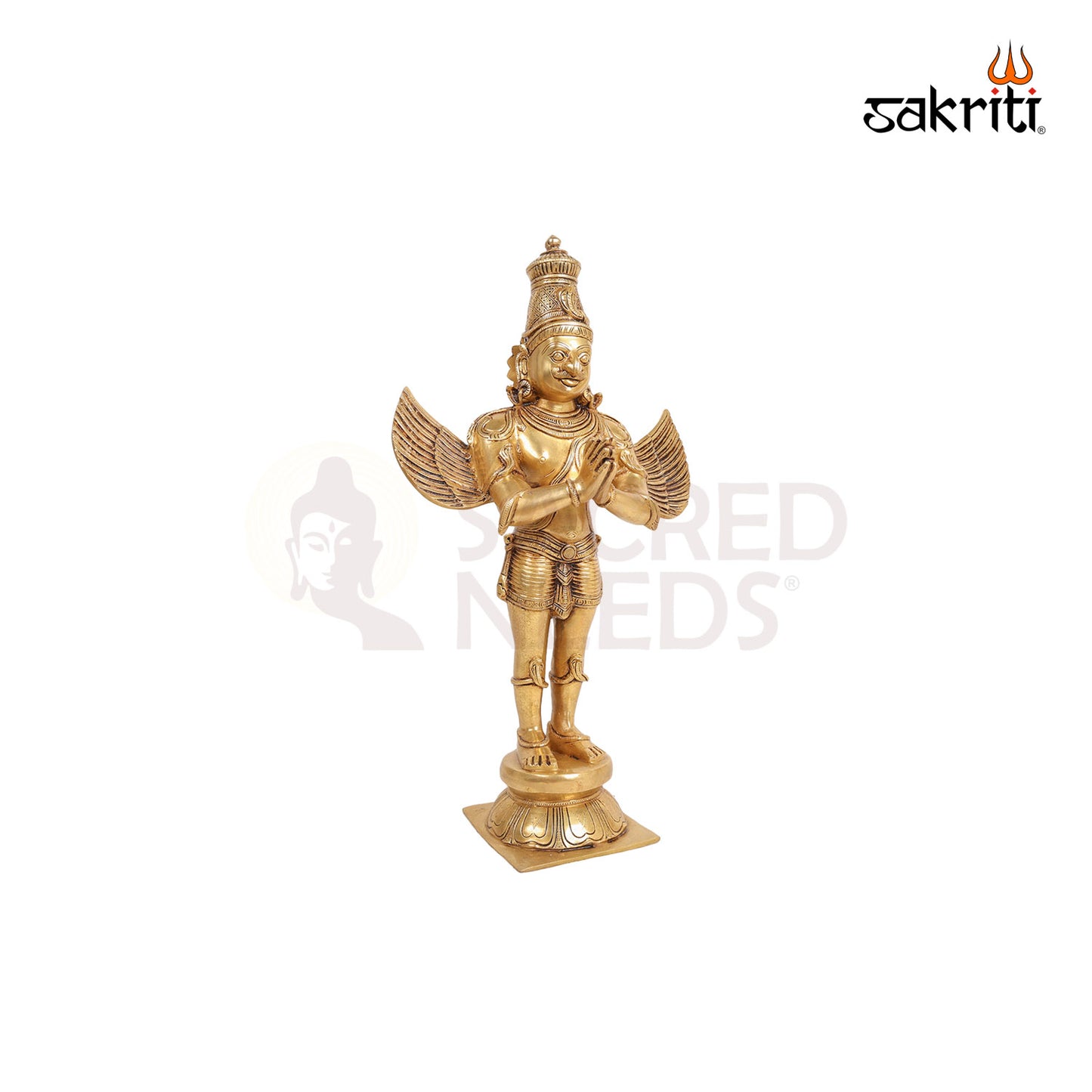 Brass Garuda with Open Wings – 22 Inch Vahana of Vishnu
