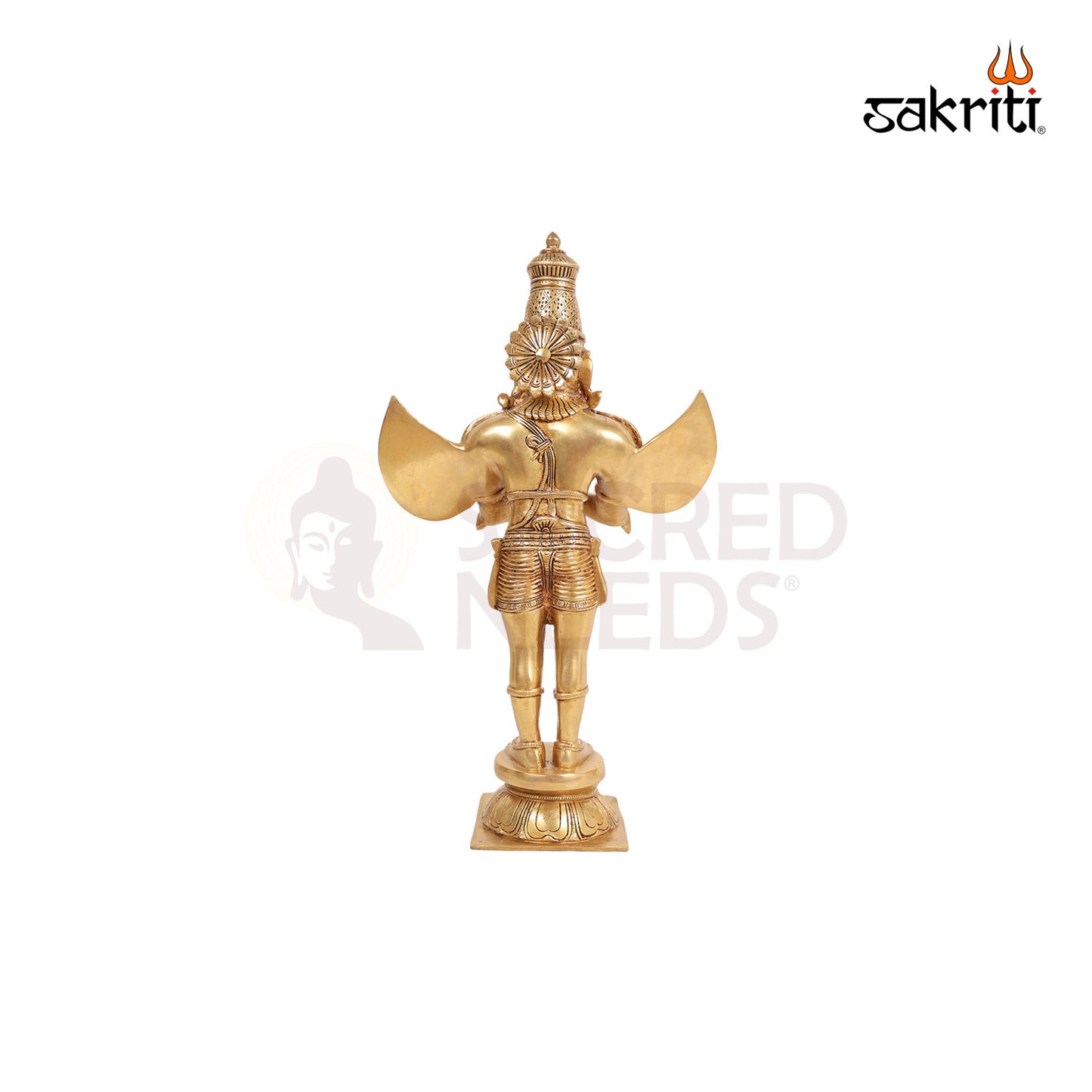 Brass Garuda with Open Wings – 22 Inch Vahana of Vishnu