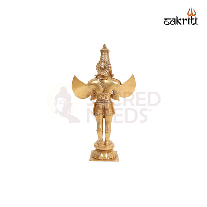 Brass Garuda with Open Wings – 22 Inch Vahana of Vishnu