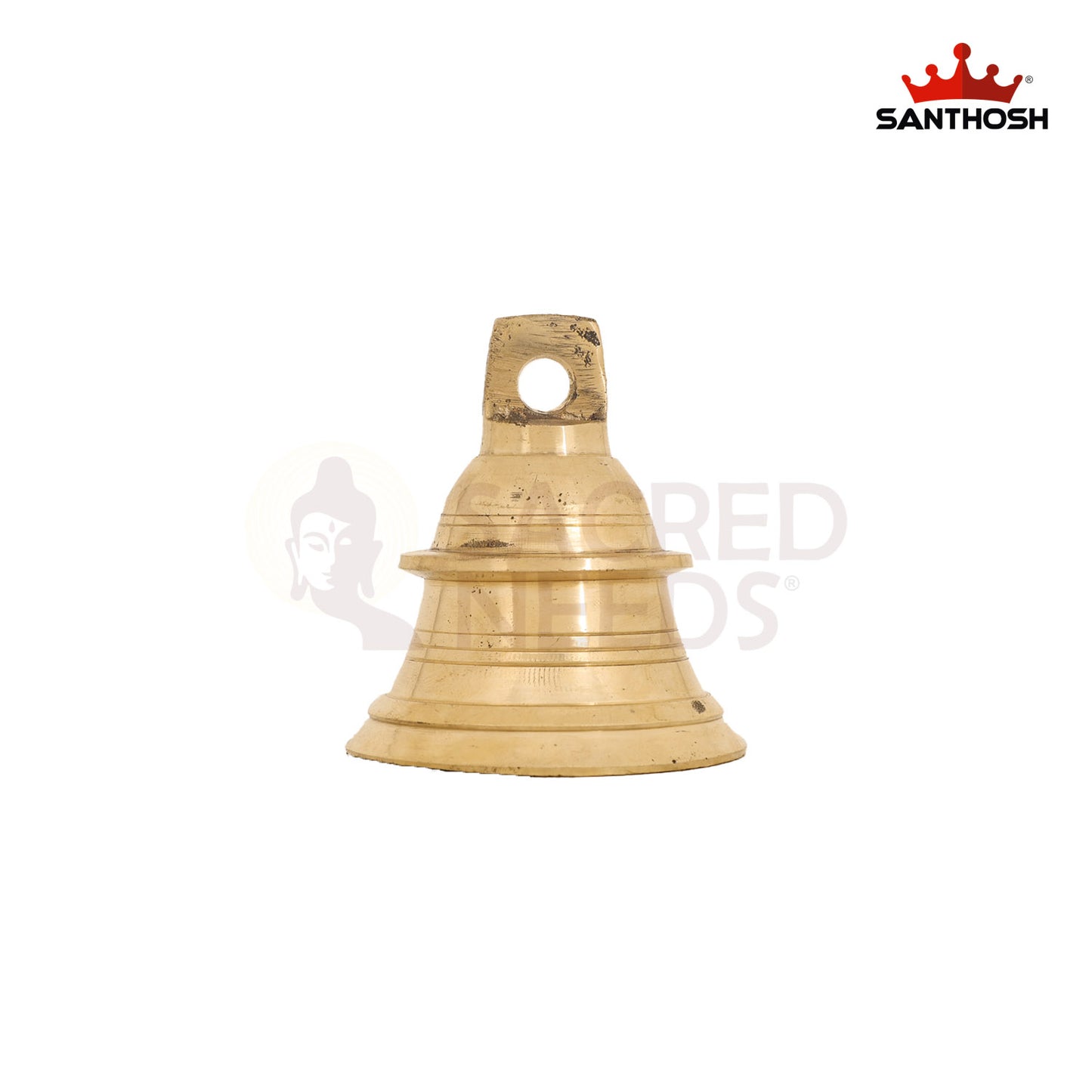 Brass Hanging Bell – 3.6 Inch Sound Decor for Entrance