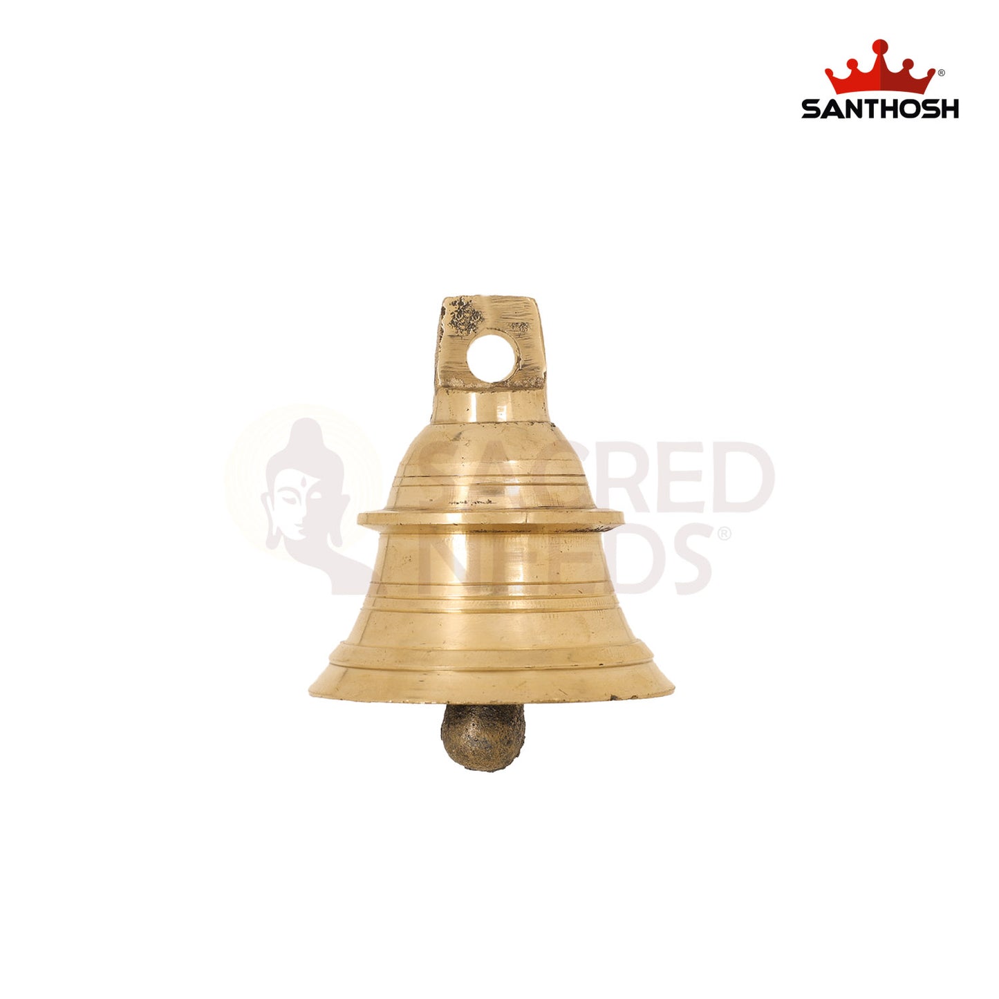 Brass Hanging Bell – 3.6 Inch Sound Decor for Entrance