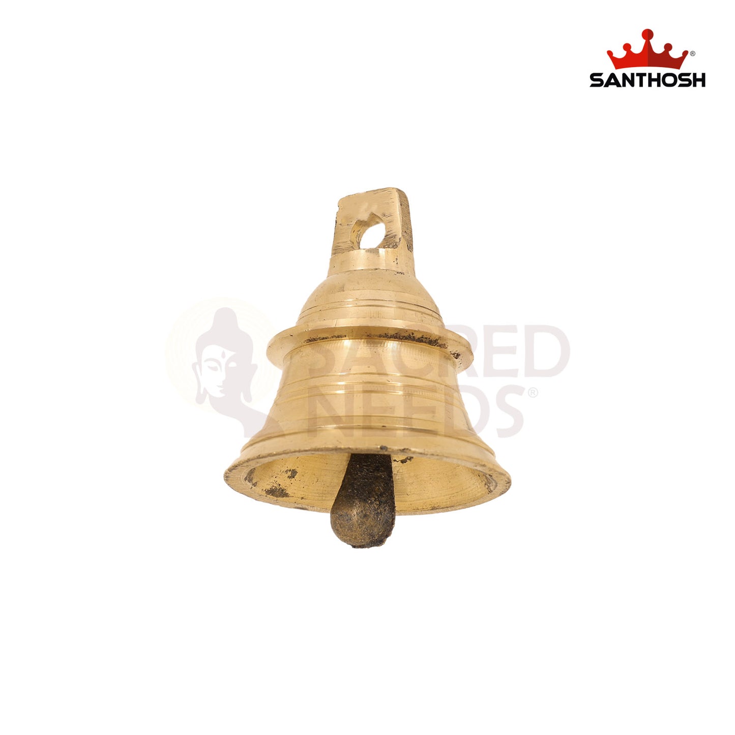 Brass Hanging Bell – 3.6 Inch Sound Decor for Entrance