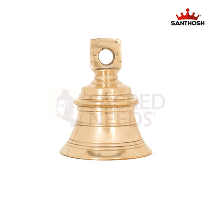 Brass Hanging Bell - 6.1 Inch Gateway Sound Decor