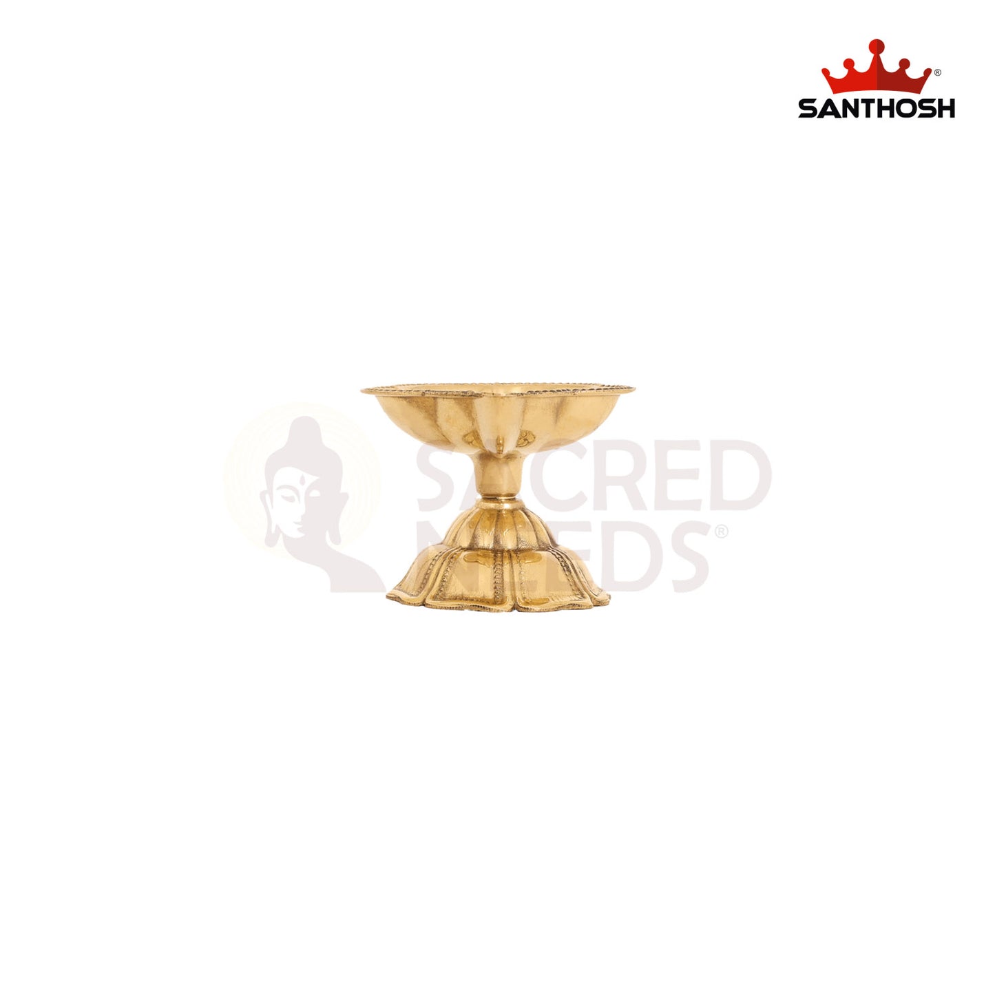 Brass ICC Padham Agal Special – 1.5 Inch Oil Diya for Spiritual Rituals