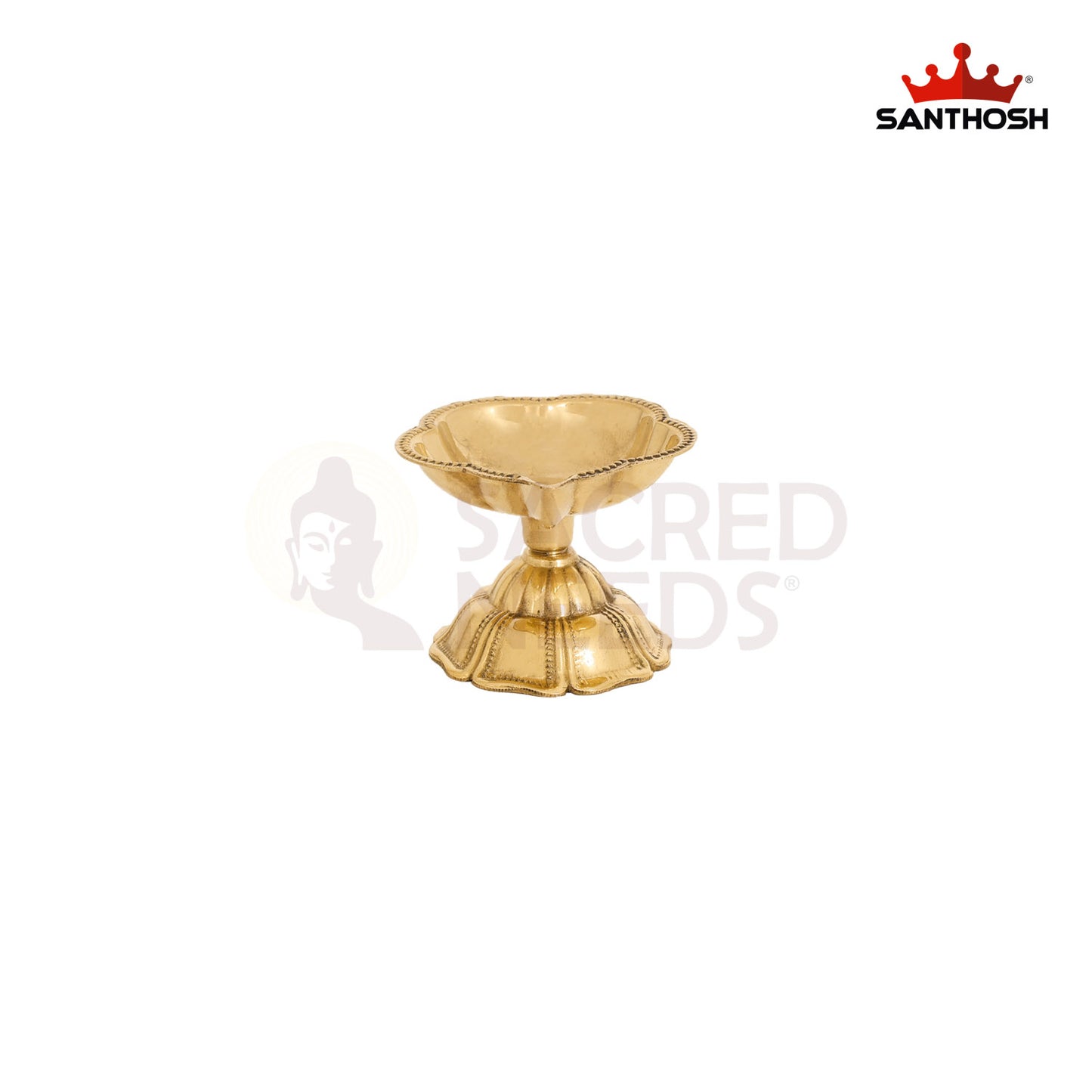 Brass ICC Padham Agal Special – 1.5 Inch Oil Diya for Spiritual Rituals