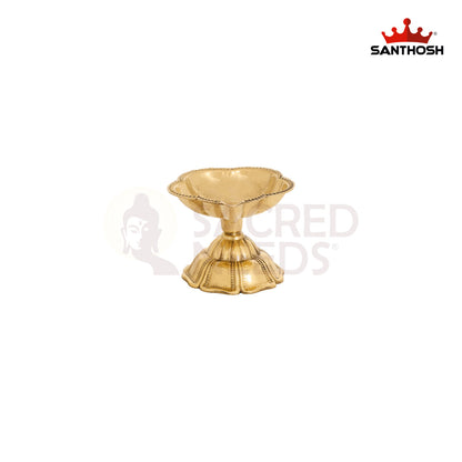 Brass ICC Padham Agal Special – 1.5 Inch Oil Diya for Spiritual Rituals