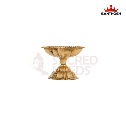 Brass ICC Padham Agal Special – 1.7 Inch Handmade Deepam for Pooja