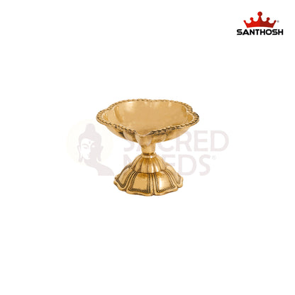 Brass ICC Padham Agal Special – 1.7 Inch Handmade Deepam for Pooja