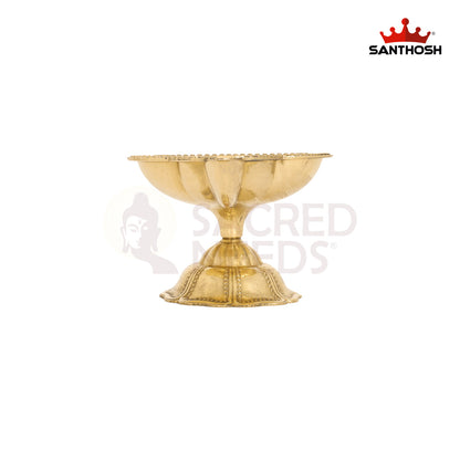Brass ICC Padham Agal Special – 2.1 Inch Authentic Diwali Diya for Home