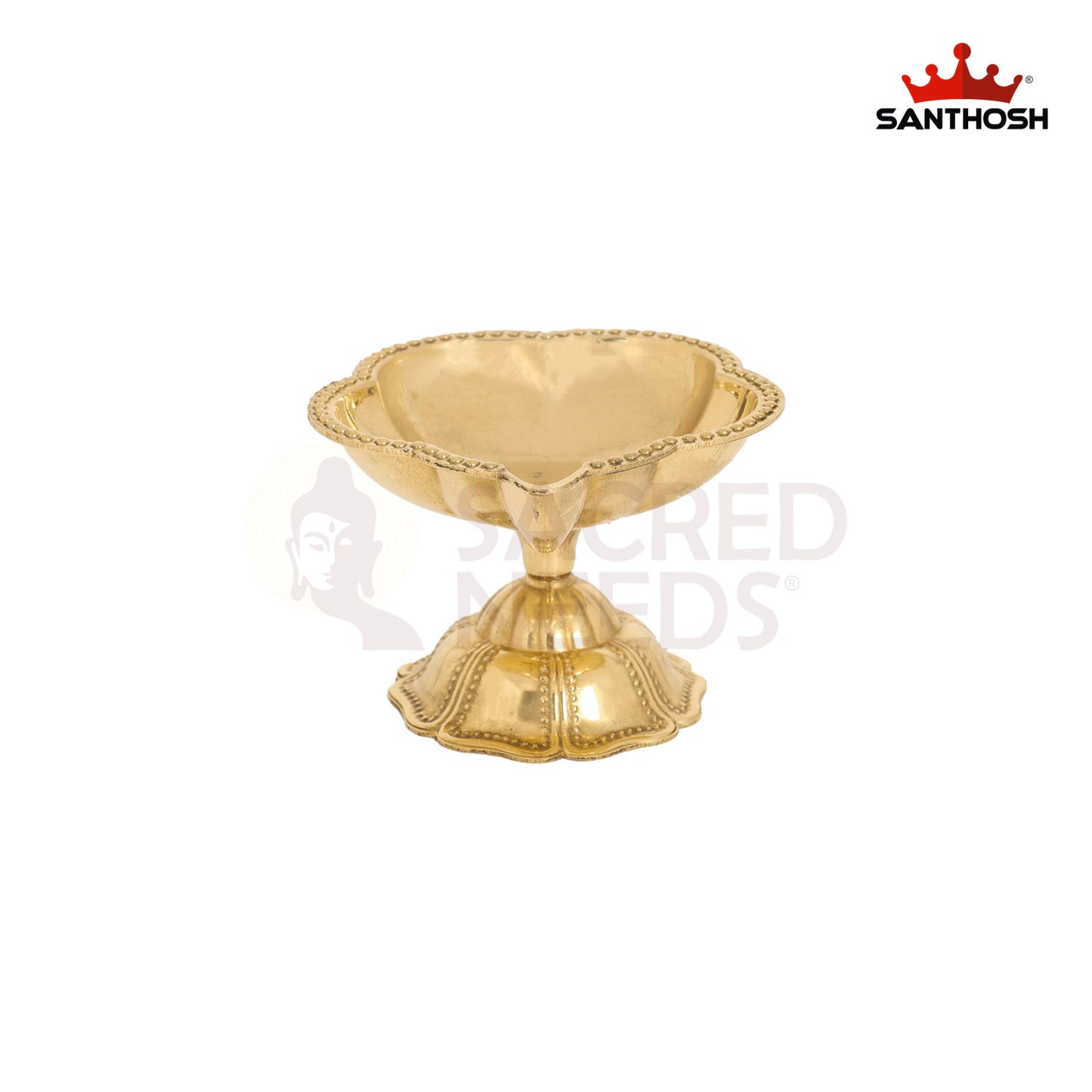 Brass ICC Padham Agal Special – 2.1 Inch Authentic Diwali Diya for Home
