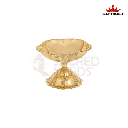 Brass ICC Padham Agal Special – 2.1 Inch Authentic Diwali Diya for Home