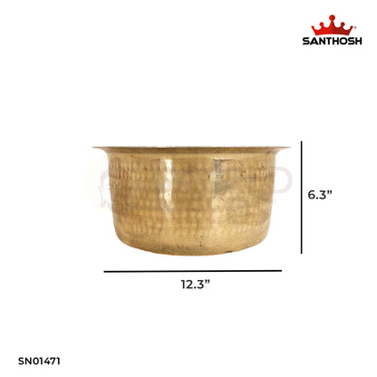 BRASS HAMMERED KALAI TOPE