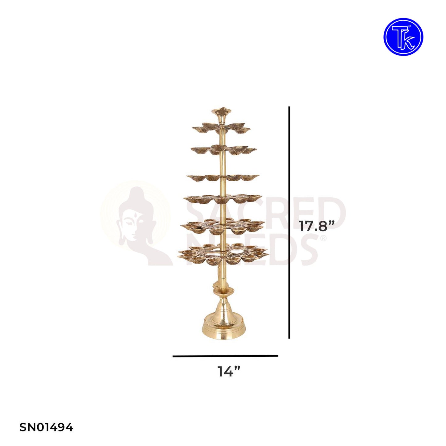 BRASS 54 FACE 6 STEP ARTI