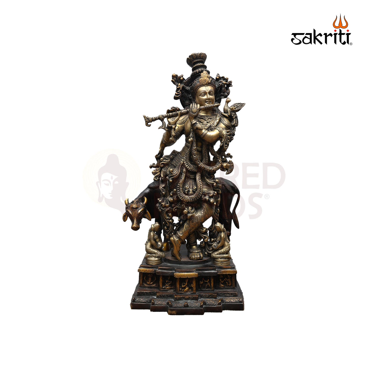 BRASS COW KRISHNA