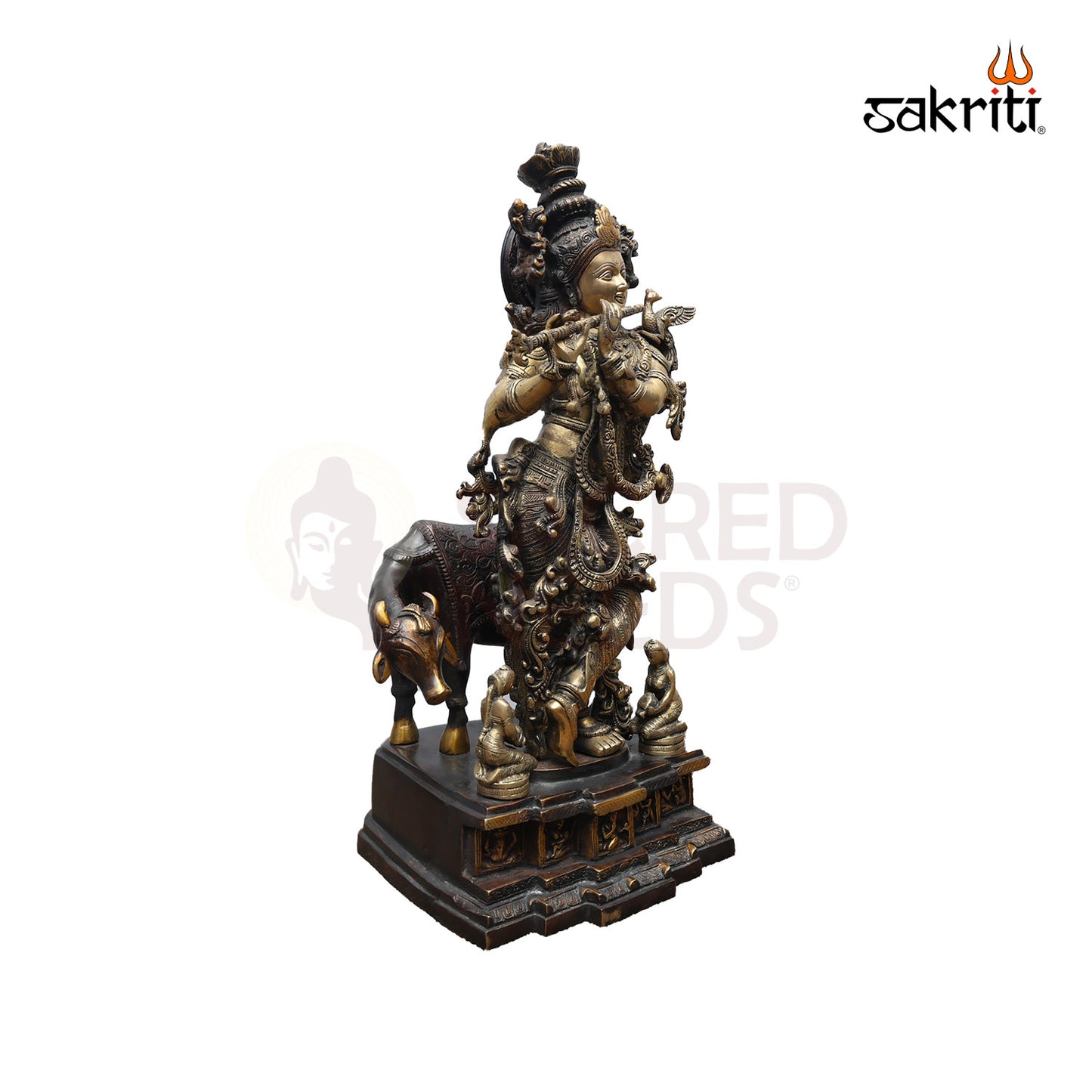 BRASS COW KRISHNA