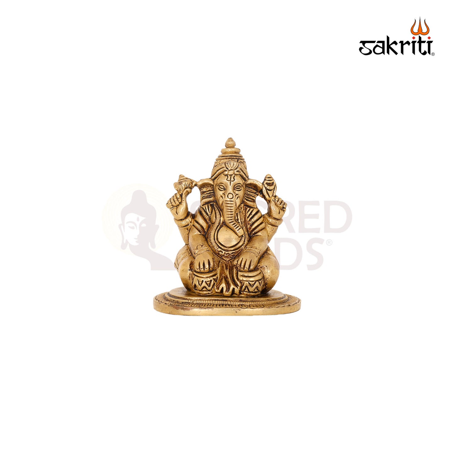 BRASS MUSIC GANESHA (5 PCS) SET