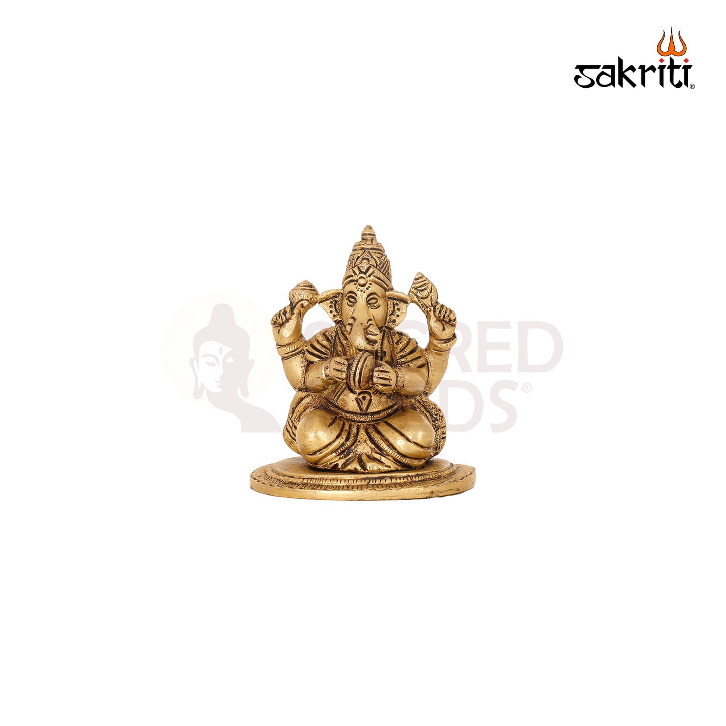 BRASS MUSIC GANESHA (5 PCS) SET