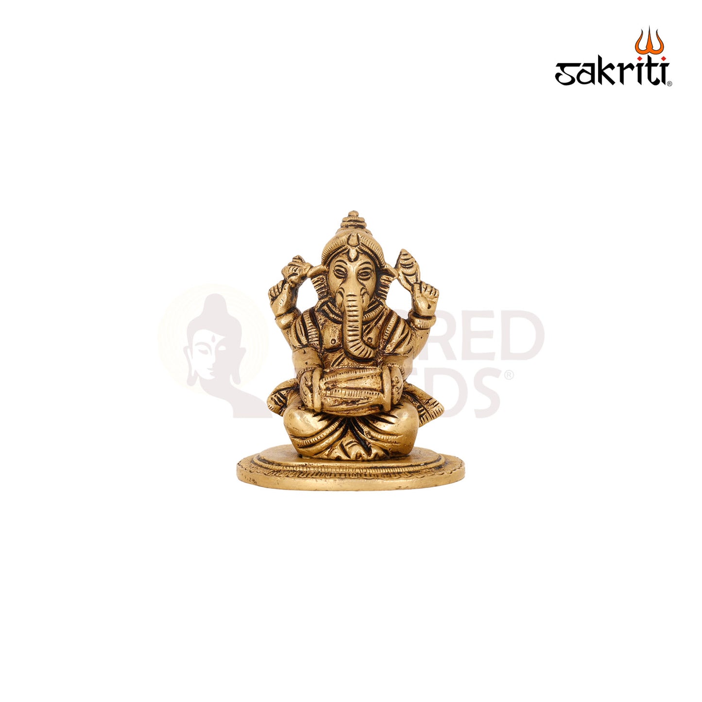 BRASS MUSIC GANESHA (5 PCS) SET