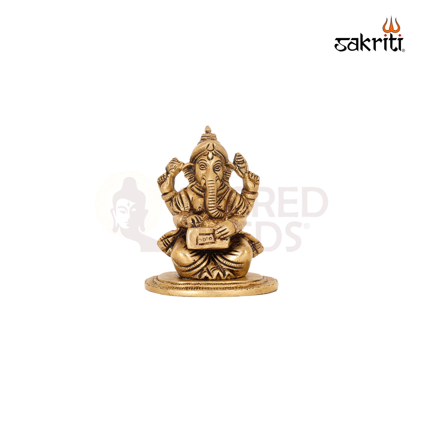 BRASS MUSIC GANESHA (5 PCS) SET