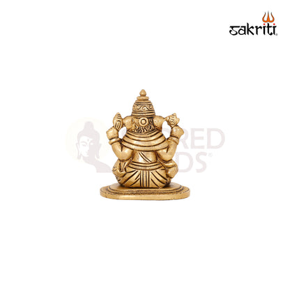 BRASS MUSIC GANESHA (5 PCS) SET