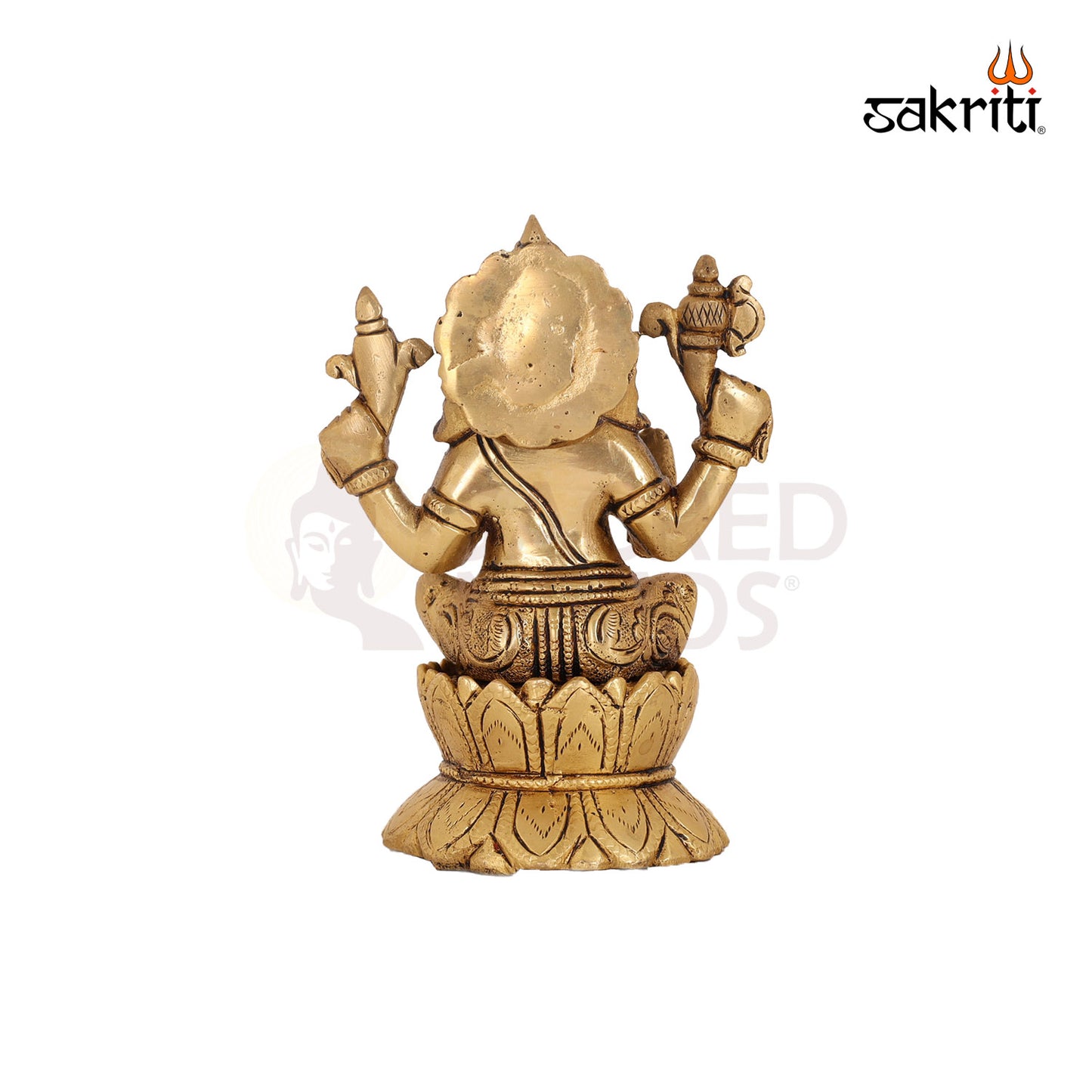 BRASS LOTUS GANESHA