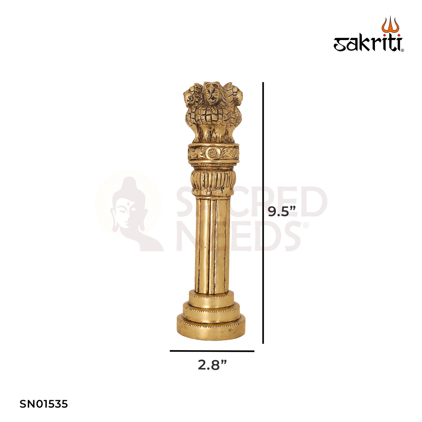 BRASS SMALL ASHOKA PILLAR