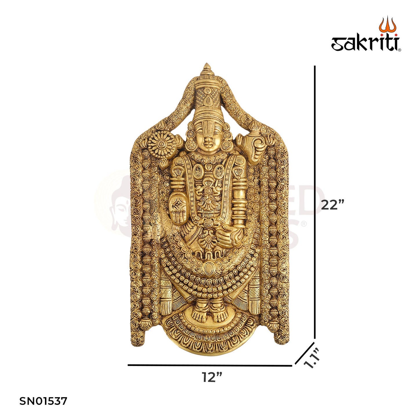 BRASS BALAJI WALL MOUNTED