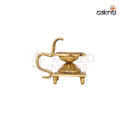 BRASS SNAKE TULSI ARTI