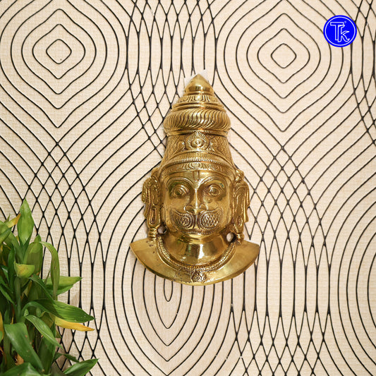 BRASS HANUMAN FACE WALL MOUNTED