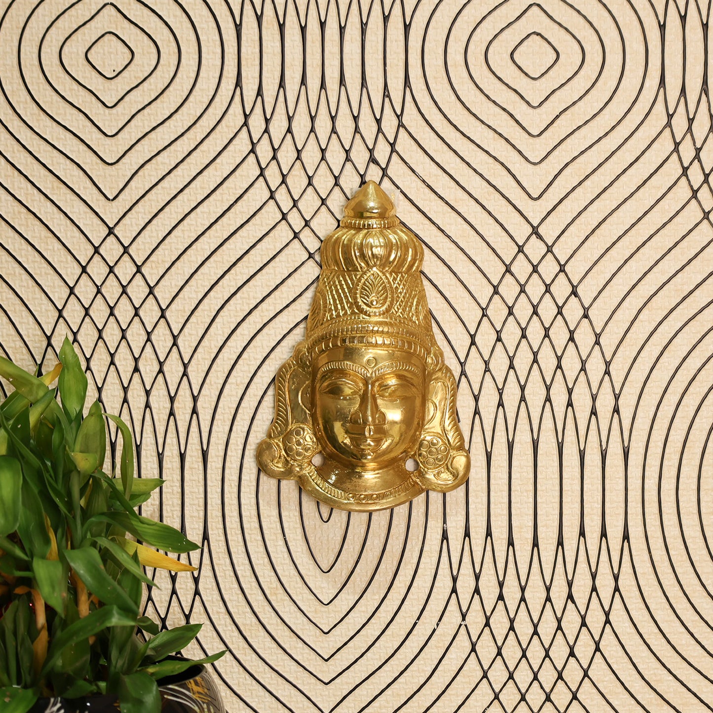 BRASS AMMAN FACE WALL MOUNTED