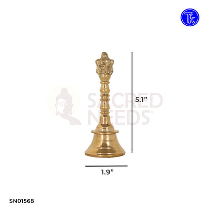 BRASS SHANKH CHAKRA POOJA BELL