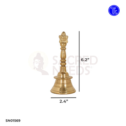 BRASS SHANK CHAKRA POOJA BELL