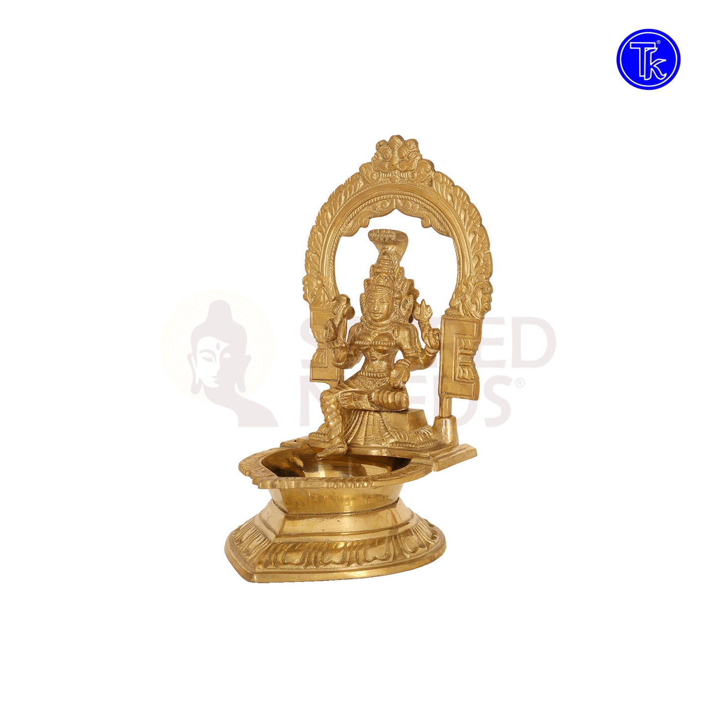 BRASS MARI AMMAN VILAKKU WITH ARCH