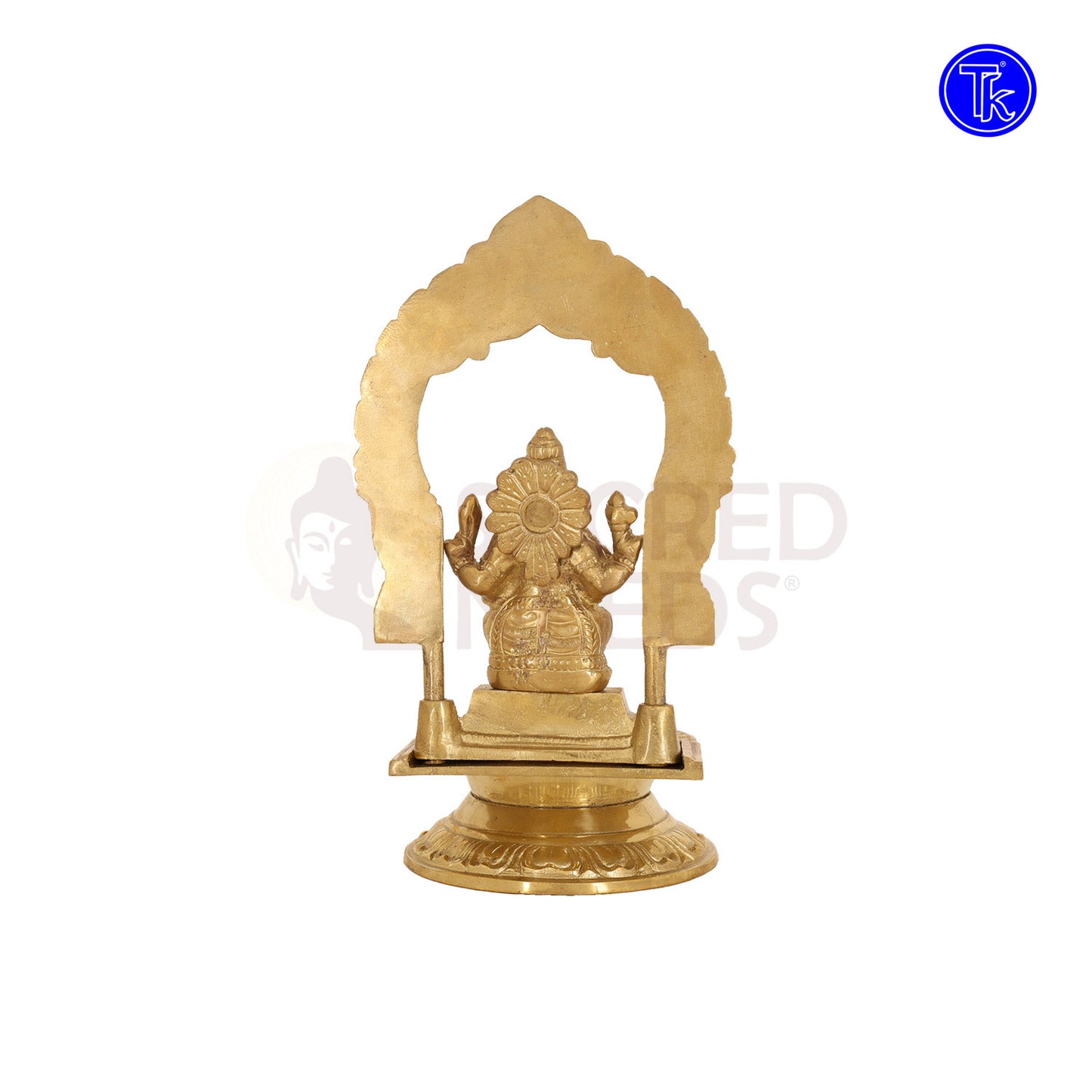 BRASS GANESHA VILAKKU WITH ARCH