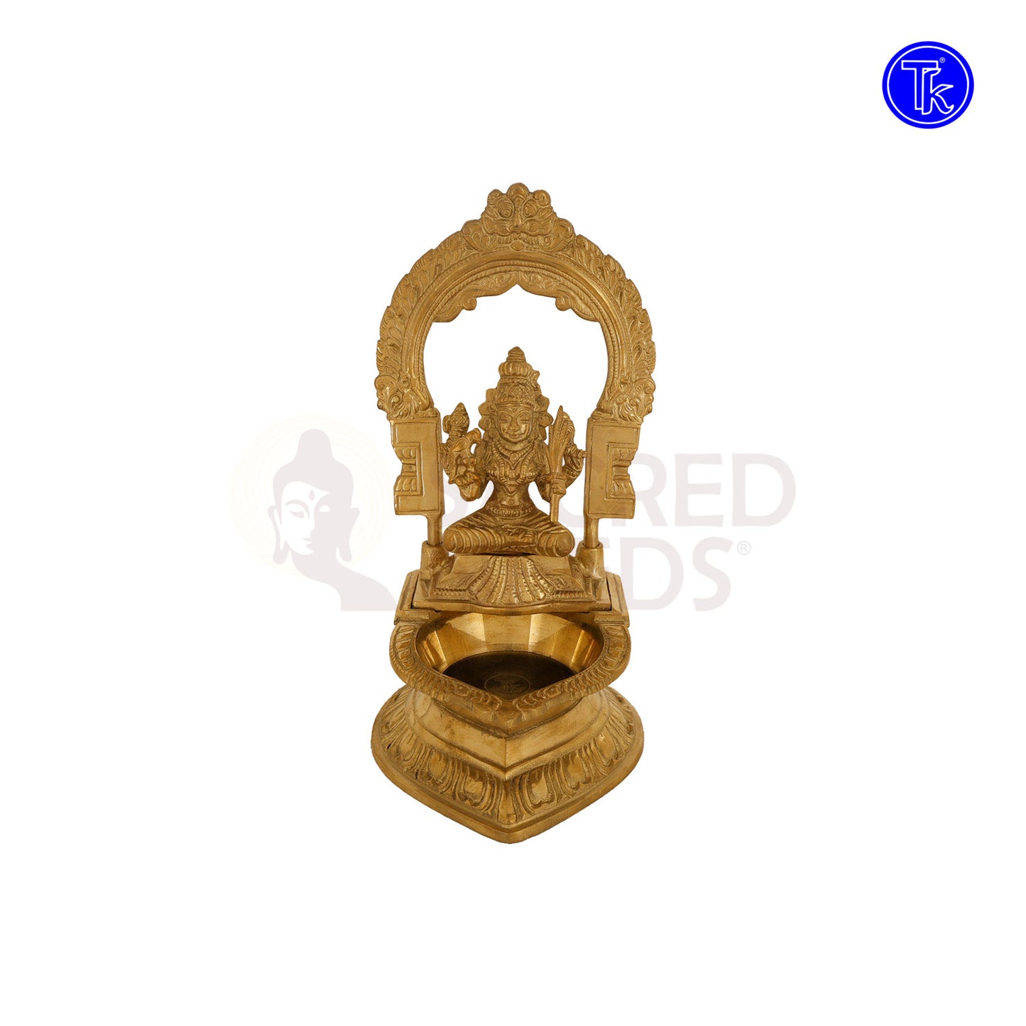 BRASS KAMAKSHI VILAKKU WITH ARCH