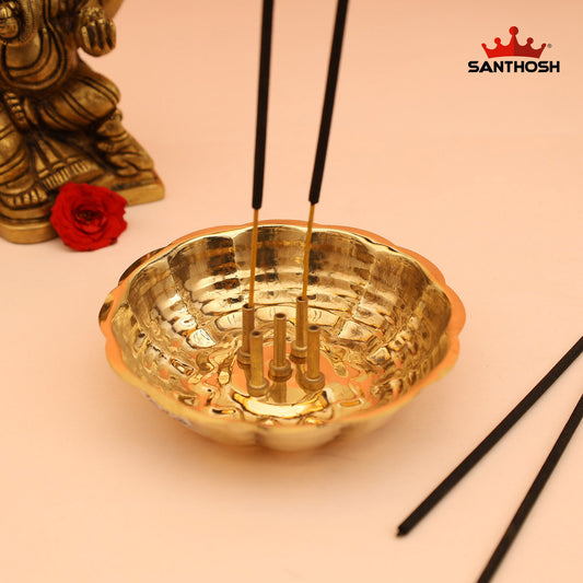 BRASS ICC PLATE AGARBATHI STAND