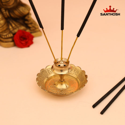 BRASS LOTUS AGARBATHI STAND