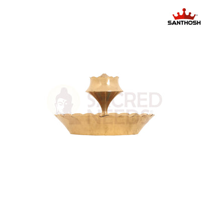 BRASS LOTUS AGARBATHI STAND