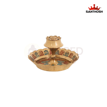 BRASS LOTUS AGARBATHI STAND